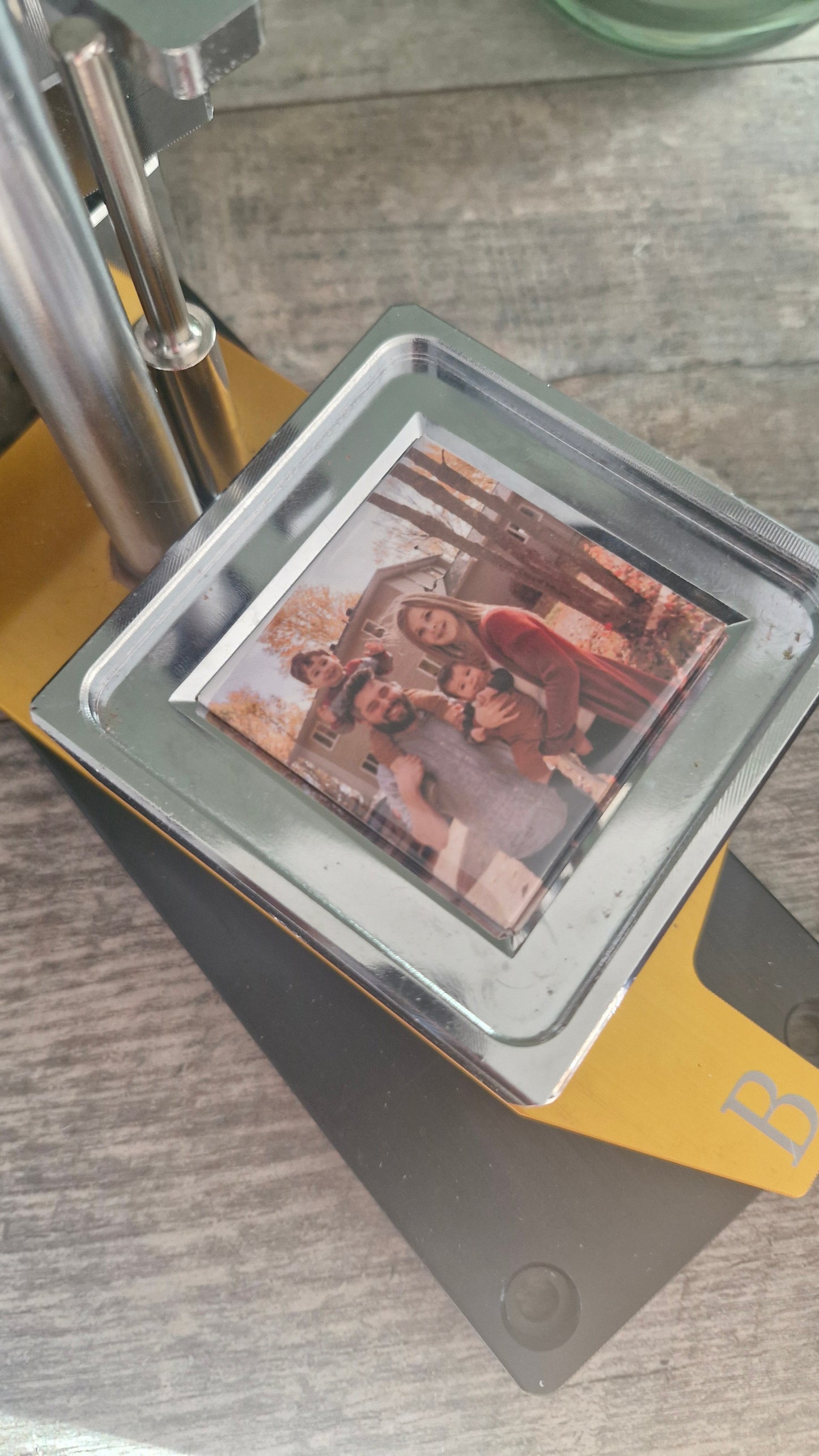 Hand Pressed & Personalised Custom Square Photo Fridge Magnets